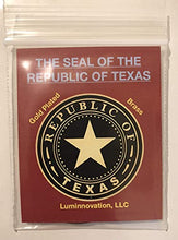 Load image into Gallery viewer, Seal of The Republic of Texas Challenge Coin - Seal of The Republic of Texas, 1.5 Oz, Commemorative Coin, Republic of Texas, Six Flags of Texas, Texas State Seal. Texas Challenge Coin
