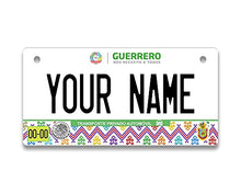 Load image into Gallery viewer, BRGiftShop Personalized Custom Name Mexico Guerrero 3x6 inches Bicycle Bike Stroller Children&#39;s Toy Car License Plate Tag
