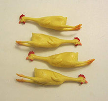 Load image into Gallery viewer, 4 New Stretch Rubber Chickens 8 INCH Stretchable Squeeze Stress Relief Gag Gift
