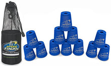 Load image into Gallery viewer, Speed Stacks Set of 12 Competition 4&quot; Cool Blue Cups with Carrying Bag
