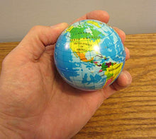Load image into Gallery viewer, Little Nest 25 New World Globe Stress Relief Balls 3&quot; Foam Hand Therapy Squeeze Toy Ball
