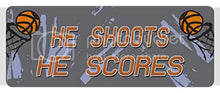 Load image into Gallery viewer, Makoroni HE Shoots HE Scores Basketball, CAR Magnet-Magnetic Bumper Sticker, DesR80
