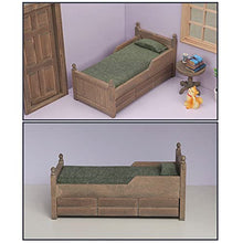 Load image into Gallery viewer, Yeahii Wooden Dollhouse Mini Drawer Bed,Miniature Simulation Furniture Model for Kids Pretend Play Toy DIY Accessories(1/12 Scale)
