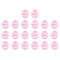 Soft Ball, EVA Lightweight Soft Colorful Ball, 20PCS for Indoor Swing Practice(Pink/white ink ball 42mm-1 grain)