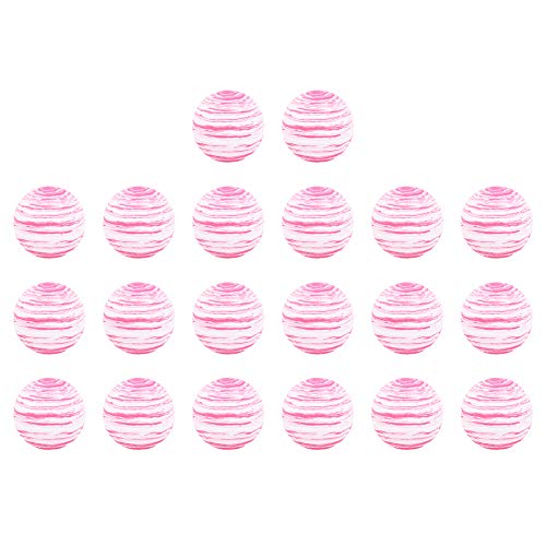 Soft Ball, EVA Lightweight Soft Colorful Ball, 20PCS for Indoor Swing Practice(Pink/white ink ball 42mm-1 grain)