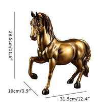 Load image into Gallery viewer, Jiji Piggy Bank Piggy Bank Saving Box Cute Simulation Horse Animals Piggy Bank Colophony Crafts Cartoon Home Decorations Collectible Kids Gift Toy Money Box (Color : Bronze)
