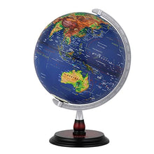Load image into Gallery viewer, TUFFIOM 13 Inch Large World Globe,Illuminated Spinning Earth Globe Display Nightlight with AR teaching and LED Night Light,ABS Sphere Wooden Base
