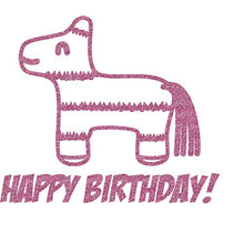 Load image into Gallery viewer, RNK Shops Pinata Birthday Glitter Sticker Decal - Up to 20&quot;X12&quot; (Personalized)
