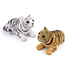 Load image into Gallery viewer, MINGYUE Car Ornament Nodding Tiger Doll Automotive Interior Dashboard Decoration Shaking Head Bobblehead Toys Cute Car Bobbleheads (Color : White Black)
