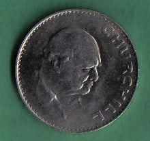 Load image into Gallery viewer, 1965 UK Great Britain English Crown (5 Shillings) Winston Churchill Commemorative Coin KM#910

