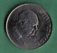1965 UK Great Britain English Crown (5 Shillings) Winston Churchill Commemorative Coin KM#910