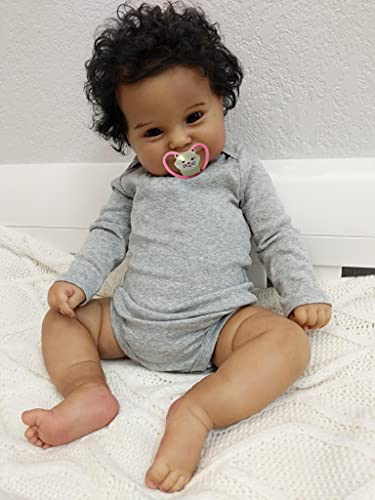 iCradle Black Reborn Baby Dolls African American Realistic Baby