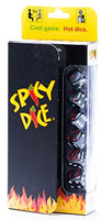 Spicy Dice - a Game for Adults, Kids, and Family. Like Card and Board Games? Like Farkle, Tenzi, LCR & Yacht? You'll Love Spicy Dice, with red dots for Wild or Double Score. Great for Travel.