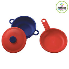 Load image into Gallery viewer, KidKraft 27Piece Cookware Playset - Primary, 6.5&quot; x 6.5&quot; x 6.5&quot;, Multicolor
