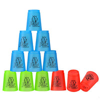 Quick Stacks Cups, 12 PC of Sports Stacking Cups Speed Training Game Multi-Colored