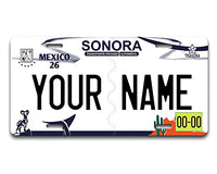 BRGiftShop Personalized Custom Name Mexico Sonora 6x12 inches Vehicle Car License Plate