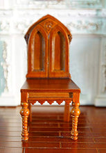 Load image into Gallery viewer, ARTLEER 1/12 Chair Desk Chair Dollhouse Furniture Wooden Handmade Vintage Fine Simple YZ002
