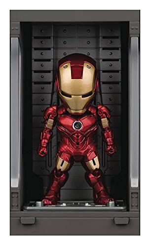 Beast Kingdom Iron Man 3: Iron Man Mk IV with Hall of Armor Mea-015 Mini Egg Attack Figure, Multicolor