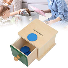 Load image into Gallery viewer, Oreilet Baby Wooden Ball Box, Ball Box Toy, Imbucare Box, for Children Home Kinderparten Kids(Wafers and Boxes, Blue)
