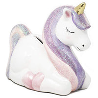 Hapinest Ceramic Unicorn Piggy Bank Gifts for Girls