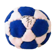 Load image into Gallery viewer, DirtBag 32 Panel Footbag Hacky Sack, Flying Clipper Original Design, Sand Filled, Premium Quality, Machine Washable - Blue/White.
