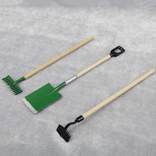 Load image into Gallery viewer, SUPVOX 3PCS Miniature Garden Tools 1:12 Mini Garden Rake Zen Shovel Model Early Educational for Children Kids
