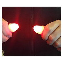 Load image into Gallery viewer, NXDRSM 1 Pair Creative Magic Makers Red Light Up Thumb Tips with LED Red Magic Thumb Tip Light Illusion Soft Standard Size 2 Pcs Props
