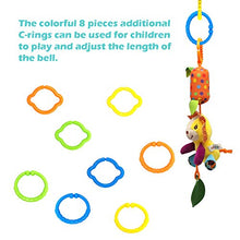 Load image into Gallery viewer, Bloobloomax Baby Soft Hanging Rattle, Car Seat Stroller Toys with Plush Animal C-Clip Ring for Infant Babies Boys and Girls 3 6 9 to 12 Months (12PCS-A)
