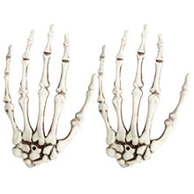 Load image into Gallery viewer, PRETYZOOM Hand Bone Skeleton Costume Accessories Skeleton Cosplay Favors Scary Skeleton Plastic Fake Hand Bone Toys 1 Pair
