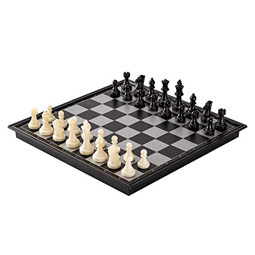 YFF-Corrimano Chess Set, Magnetic Chess Game Portable Chess Board Games, Foldable - Interior Storage Space - Travel Friendly