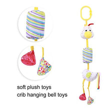Load image into Gallery viewer, Hanging Cartoon Rattle Toy, Comforting Toy, Hook Designs Early Education for Baby Bed Stroller Comforting Baby(Chick)
