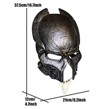 Load image into Gallery viewer, Predator Mask Cosplay Alien vs. Predator Replica Helmet Dreads Soldiers Halloween Prop Resin(E5)
