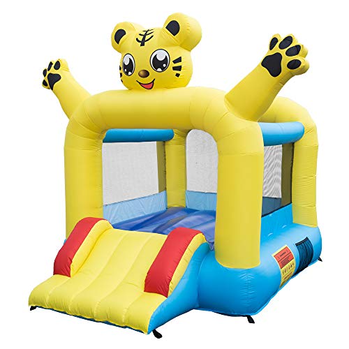 Veryke Inflatable Jumping Castle with Slide,Kids Bounce House Inflatable Slides Bounce House for Indoor & Outdoor,Not Include Air Blower