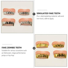 Load image into Gallery viewer, PRETYZOOM 8pcs Funny Teeth Fake Ugly Fake Teeth Vampire Denture Halloween Party Props Costume Party Prank Toy
