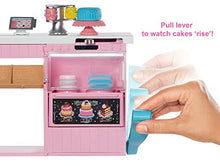 Load image into Gallery viewer, Barbie Cake Decorating Playset with Brunette Doll, Baking Island with Oven, Molding Dough and Toy Icing Pieces for Kids 4 to 7 Years Old [Amazon Exclusive]
