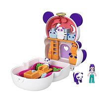 Polly Pocket GTM58? Flip & Find Panda Compact, Flip Feature Creates Dual Play Surfaces, Micro Doll, Panda Figure & Surprise Reveals, Great Gift for Ages 4 Years Old & Up, 10.0 cm*5.0 cm*9.0 cm