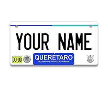 Load image into Gallery viewer, BRGiftShop Personalized Custom Name Mexico Queretaro 3x6 inches Bicycle Bike Stroller Children&#39;s Toy Car License Plate Tag
