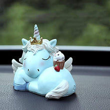Load image into Gallery viewer, MINGYUE Cute Decorative Resin Doll Car Decoration Handmade Doll Cartoon Decoration Car Dashboard Toy Bobbleheads (Color Name : Dream Blue)
