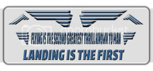 Load image into Gallery viewer, Makoroni Flying is The Second Greatest Thrill Known to Man Landing is The First Aviation Pilot, CAR Magnet-Magnetic Bumper Sticker, DesK95
