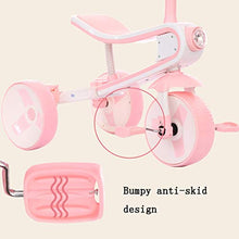 Load image into Gallery viewer, Kids&#39; Tricycle Trikes,Children&#39;s Bicycle 3-6 Years Old Folding 2 in 1 Baby Scooter with Music Lights Girl Boy (Color : A)
