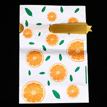 Load image into Gallery viewer, TOYANDONA 50pcs Drawstring Treat Bags EVA Orange Plastic Pouch Cookie Candy Buffet Gift Wrapping for Wedding Birthday Baby Shower Party
