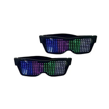 Load image into Gallery viewer, NUOBESTY LED Flash Glasses Glow in The Dark Eyeglasses Light Up Flashing Eyewear Novelty Shutter Shades Glasses for Party Bar Nightclubs (Colorful)
