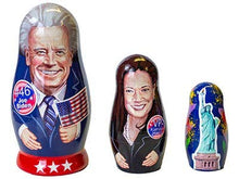 Load image into Gallery viewer, President Joe Biden Vice President Kamala Harris Liberty Nesting Doll Political Collectible Matryoshka
