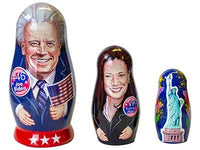 President Joe Biden Vice President Kamala Harris Liberty Nesting Doll Political Collectible Matryoshka