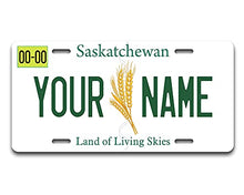 Load image into Gallery viewer, BRGiftShop Personalized Custom Name Canada Saskatchewan 6x12 inches Vehicle Car License Plate
