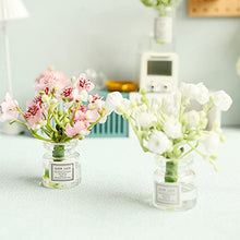 Load image into Gallery viewer, D-GROEE Transparent Vase for Dollhouse Accessories, Dolls House Glass Vase, Mini Doll Furniture, 1:6 1:8 Scale Jasmine Dollhouse Miniature Handmade Dollhouse Flower Vase Set Model E
