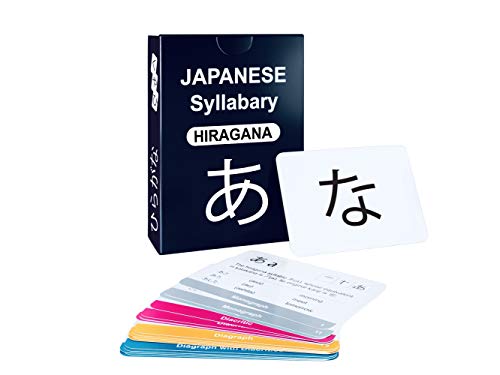 104 Japanese Syllabary Hiragana Flash Cards  Audio Pronunciation & Example Words - Educational Language Learning Resource for Memory & Sight - Fun Game Play - Grade School, Classroom, or Homeschool