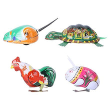 Load image into Gallery viewer, balacoo 4pcs Animal Wind up Toys Clockwork Jumping Rabbit Easter Bunny Rabbit Figure Sculpture Kids Easter Party Favor Gifts Toy (Mixed Color)
