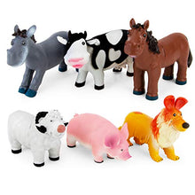 Load image into Gallery viewer, Boley Soft Farm Animal Toys - 6 Piece Small Farm Animal Figures for Kids Ages 3 and Up - Cute Soft Plastic Animal Figurines Set - Farm Animals for Toddlers
