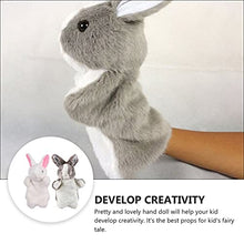 Load image into Gallery viewer, TOYANDONA 4Pcs Bunny Rabbit Hand Puppet Plush Animal Hand Puppets Kids Soft Stuffed Animals Toy Christmas Stocking Stuffer Parents Toddler Interactive Toys
